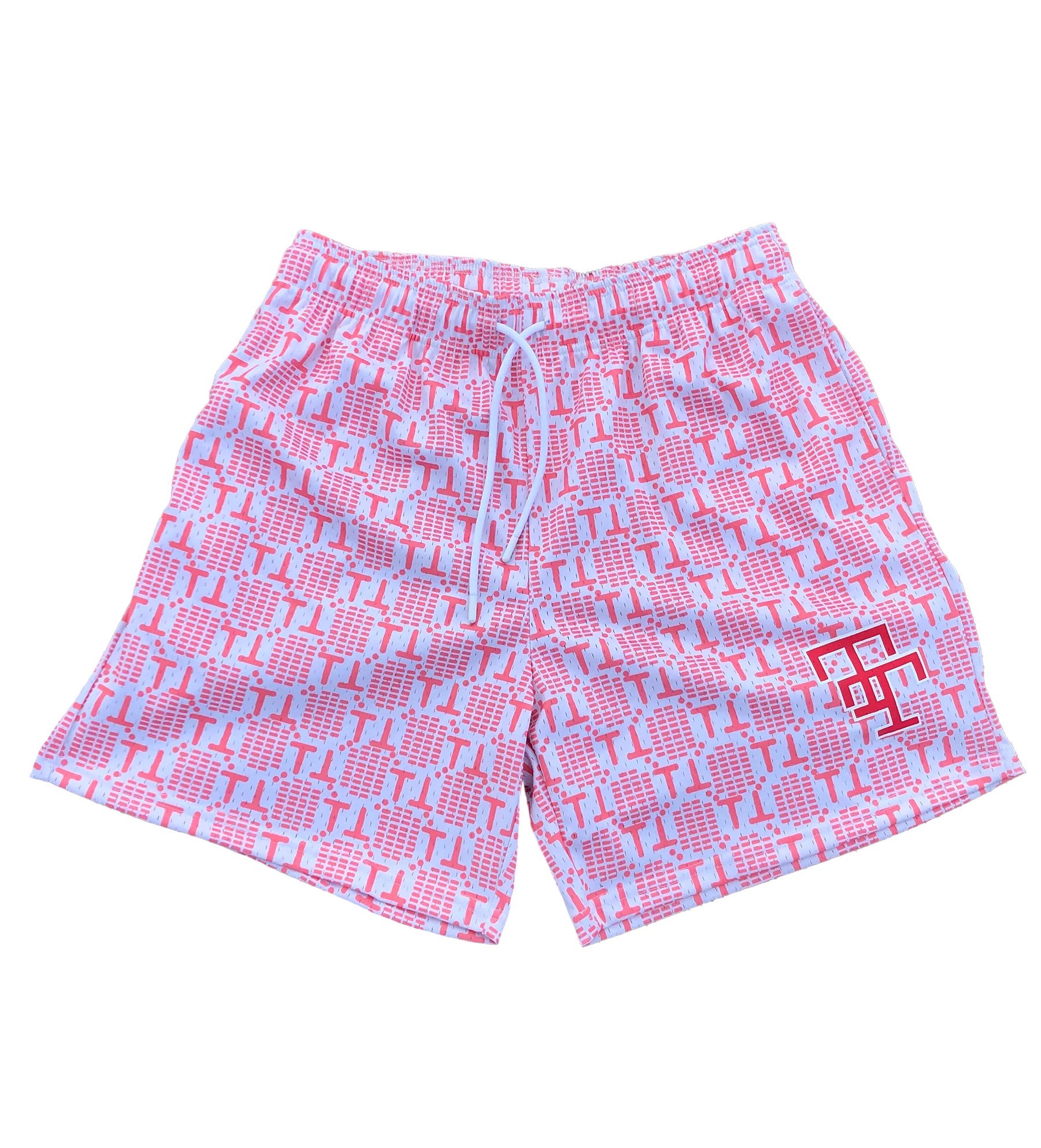 CORAL MONOGRAM SHORTS – Tatooine Traders