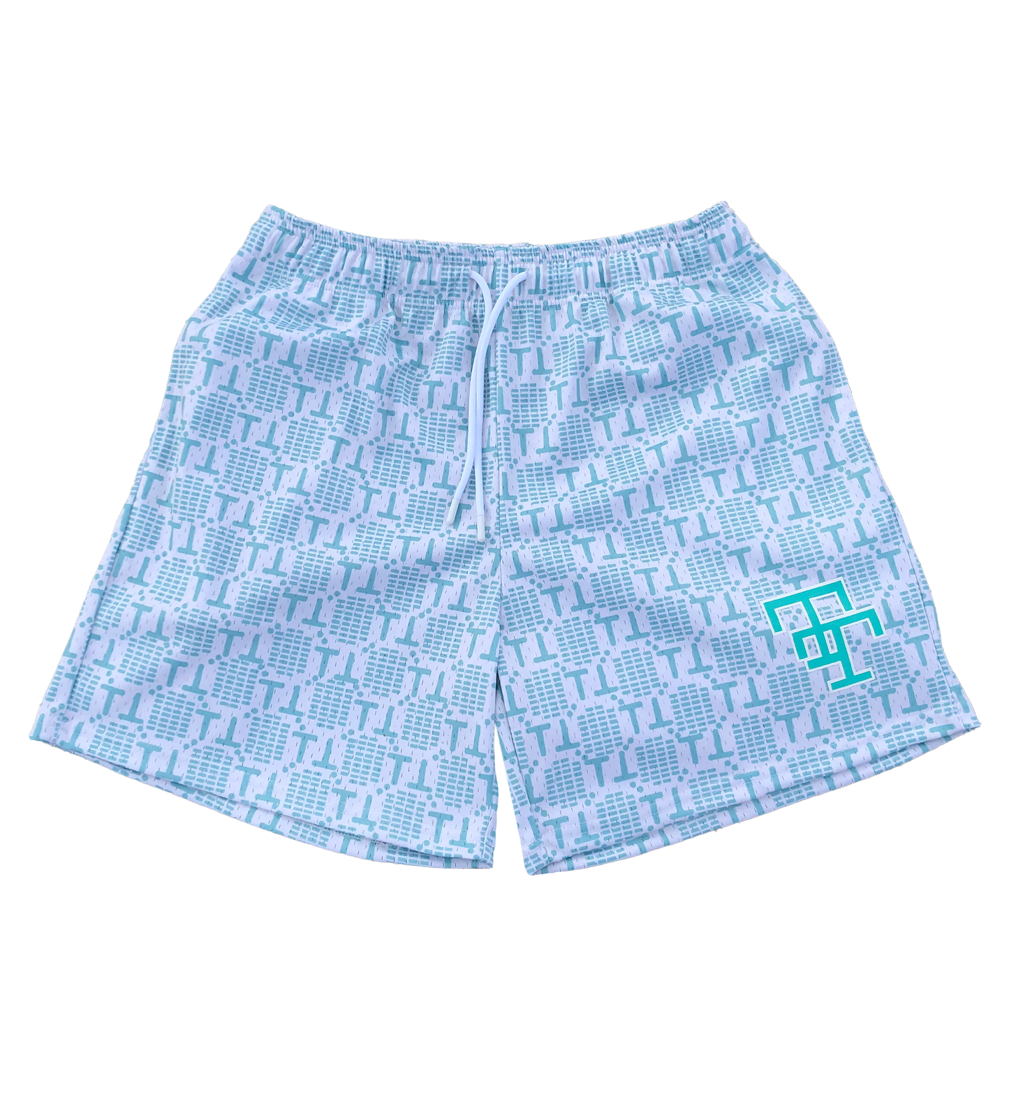 MINT MONOGRAM SHORTS