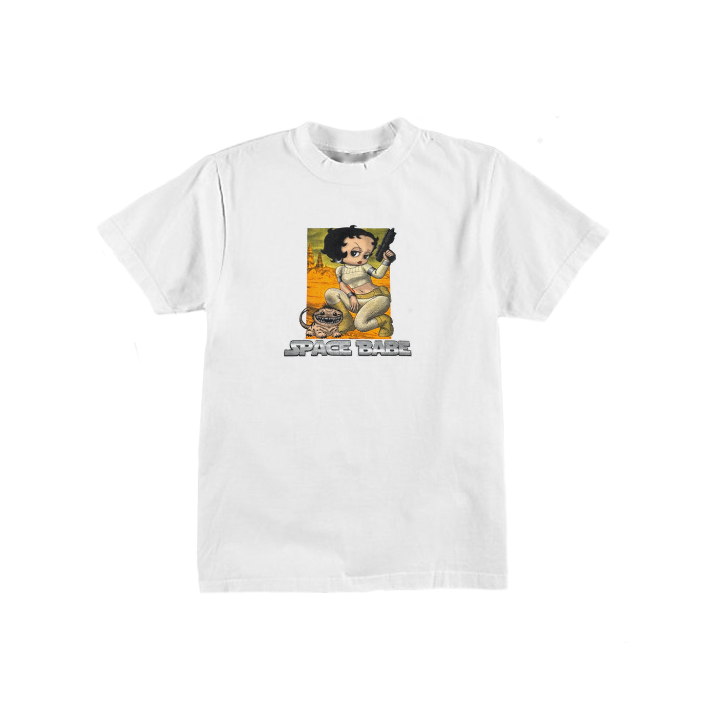 SPACE BABE TEE (WHITE)
